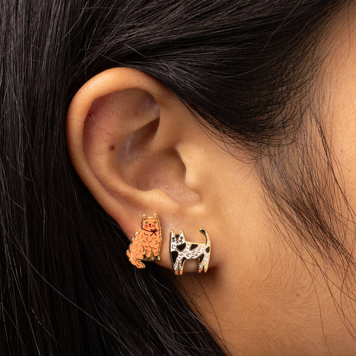 
                  
                    Cat Earrings by Yellow Owl
                  
                