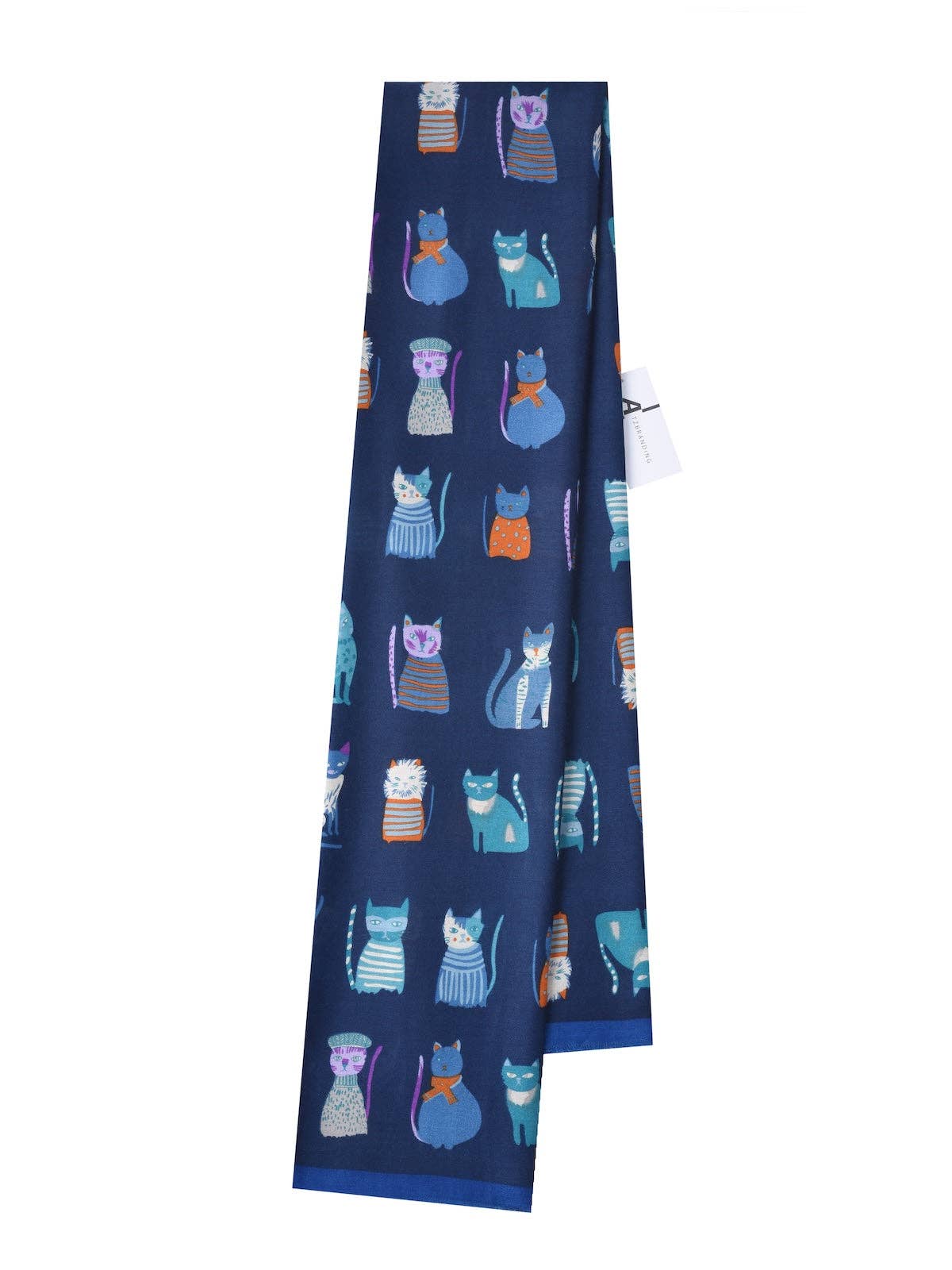 
                  
                    Illustrative Cat Pattern Scarf
                  
                
