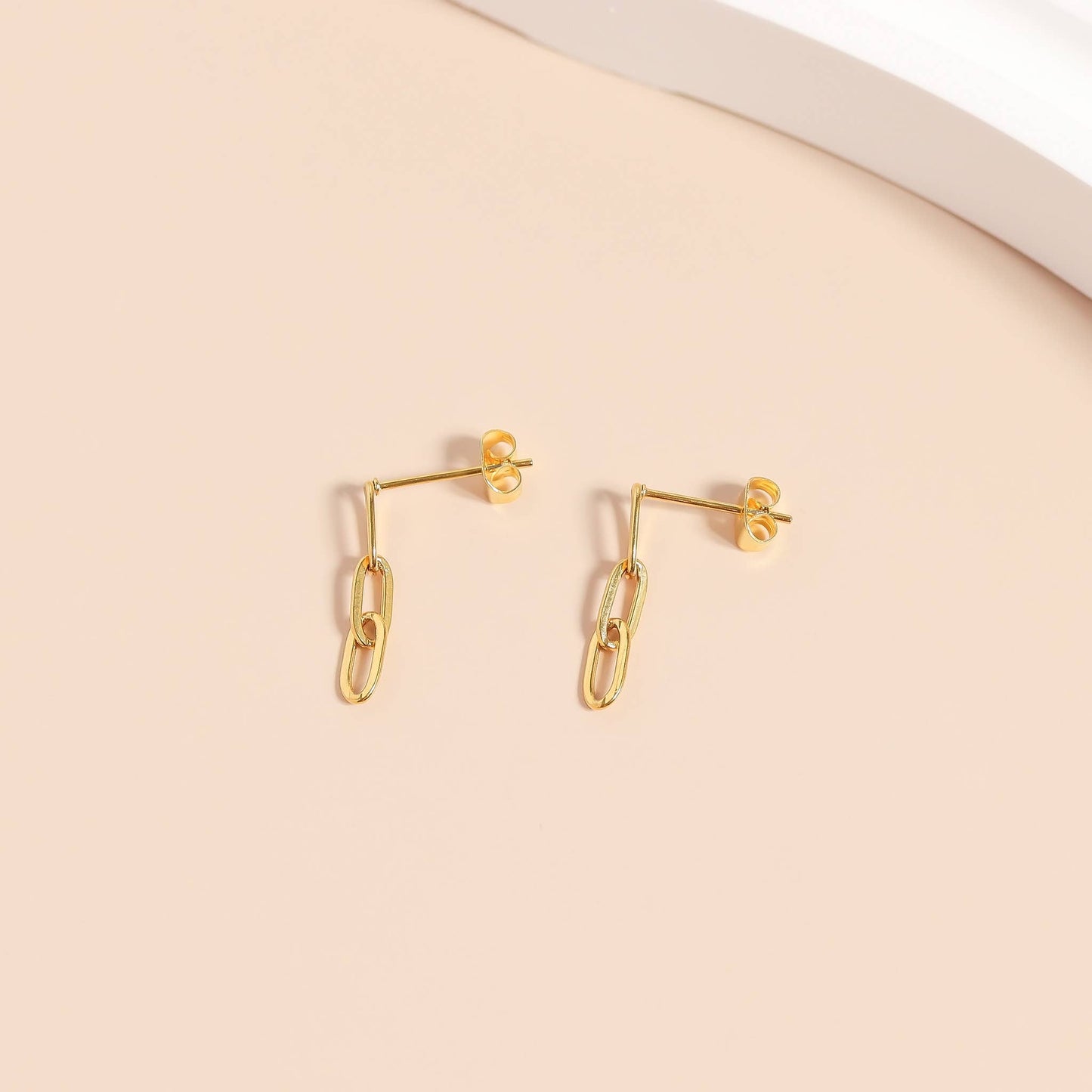 
                  
                    Paperclip Chain Earrings
                  
                