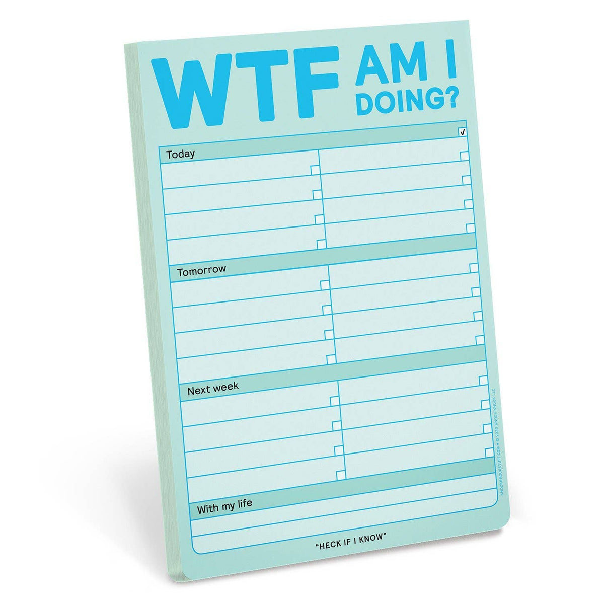 
                  
                    "WTF Am I Doing?" Notepad
                  
                