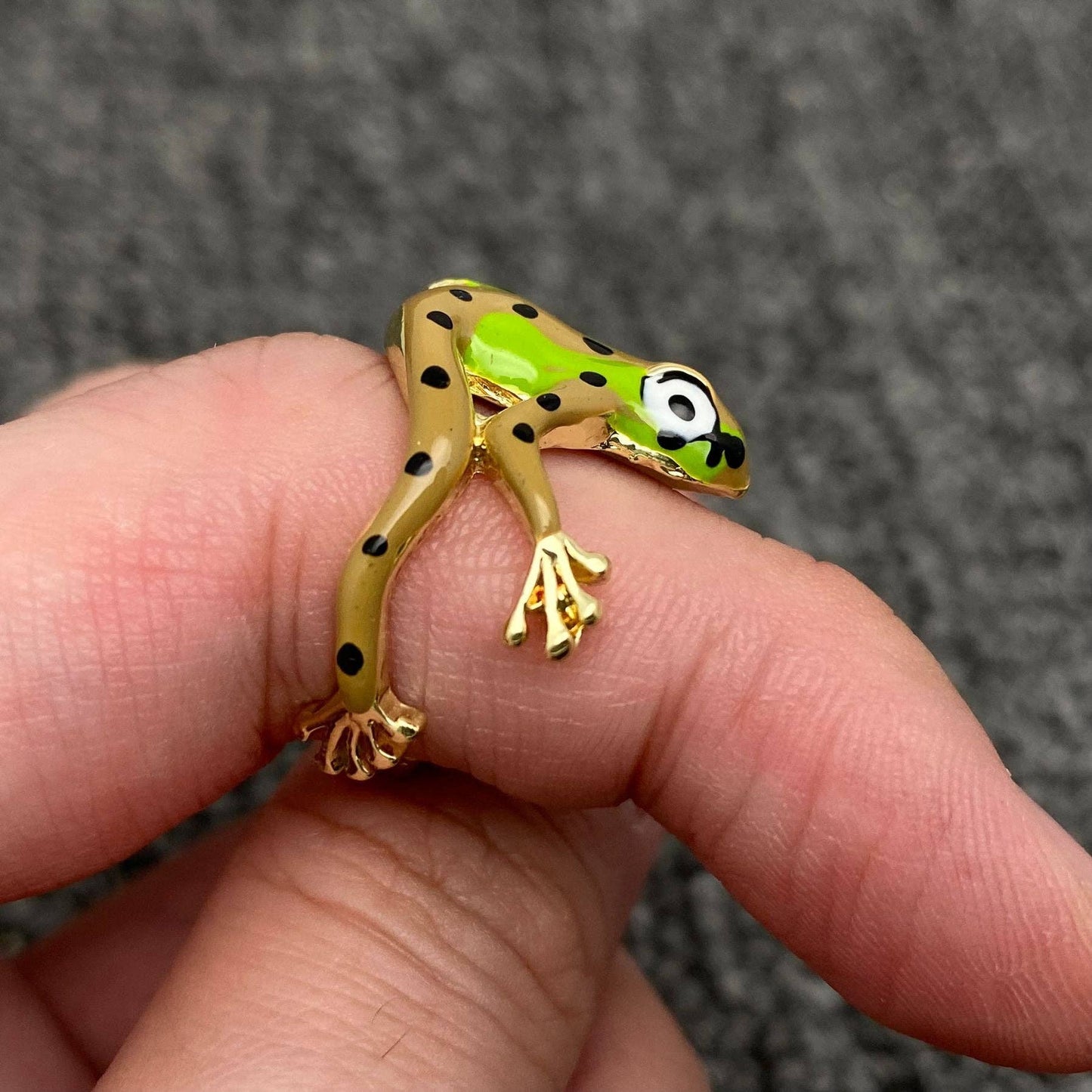 
                  
                    Enamel Tree Frog Ring or Branch Adornment
                  
                