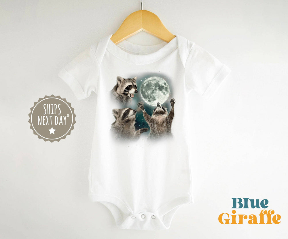 Vintage Moon Raccoon Onesie