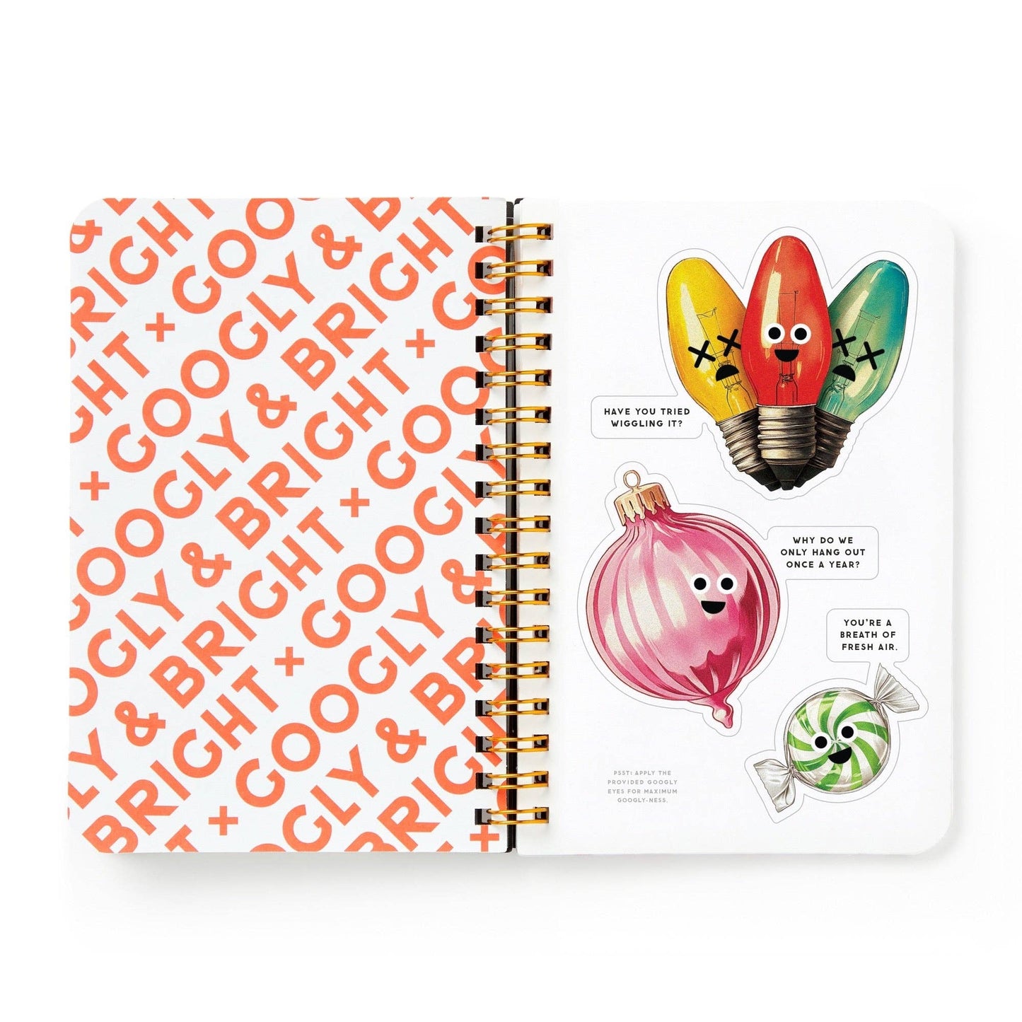 
                  
                    "Googly & Bright" Holiday Sticker Book by Brass Monkey
                  
                