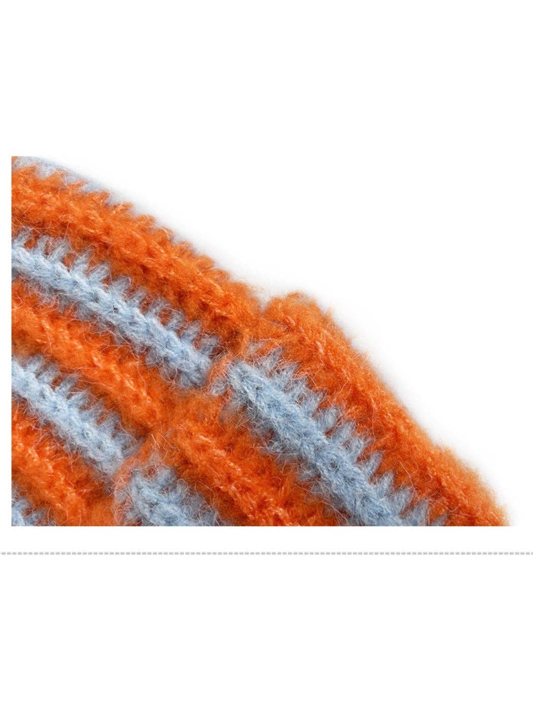 
                  
                    Two-Tone Striped Knit Beanie
                  
                