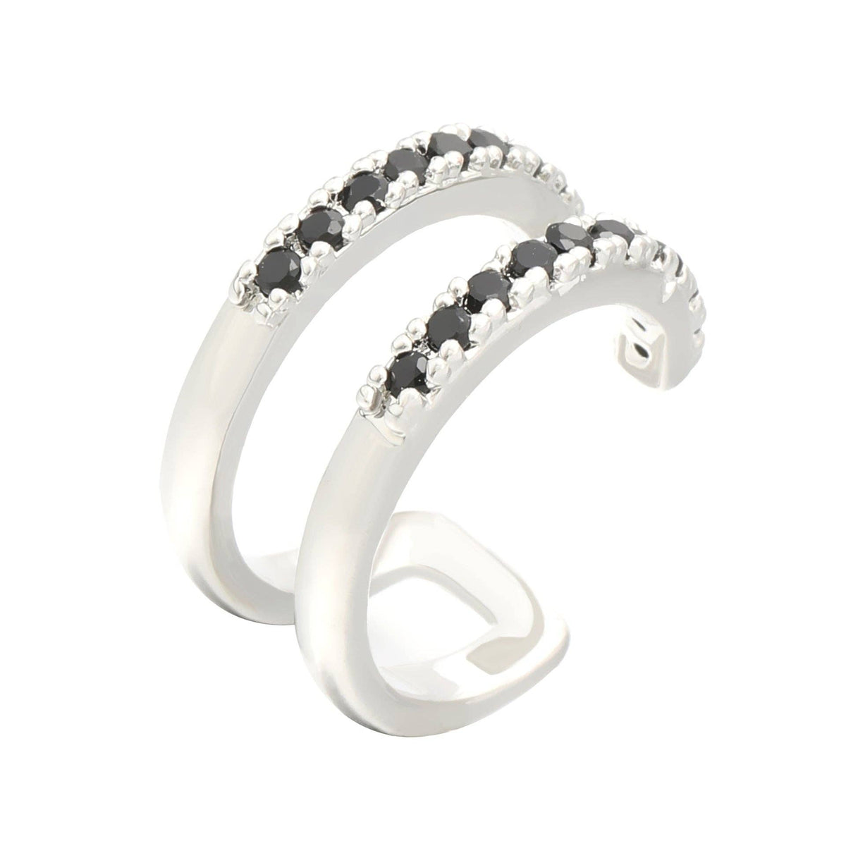 
                  
                    CZ Embedded Double Layer Ear Cuffs
                  
                