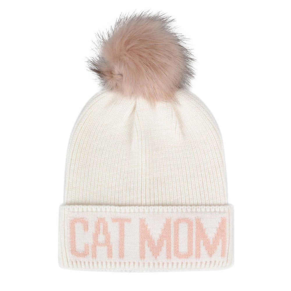 
                  
                    "Cat Mom" PomPom Knit Beanie
                  
                