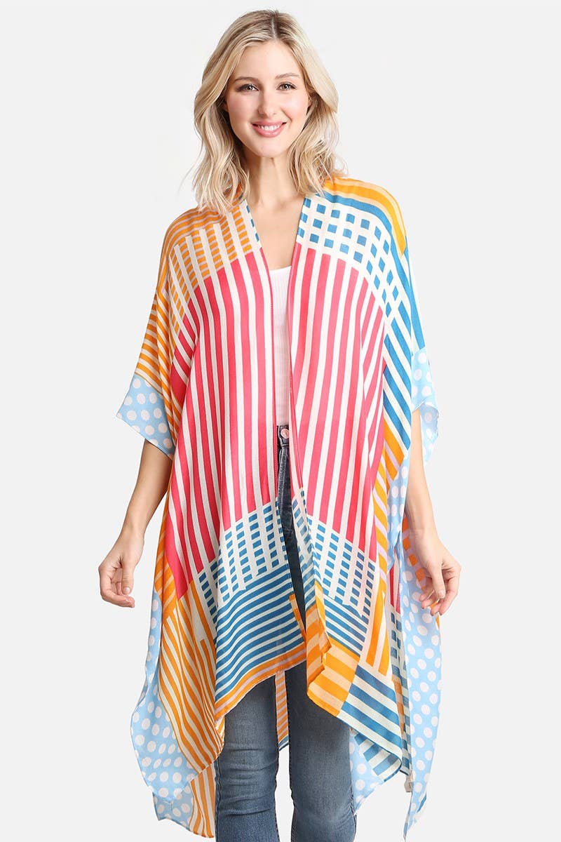 
                  
                    Women's Viscose Color Print Kimono Cover-Up
                  
                