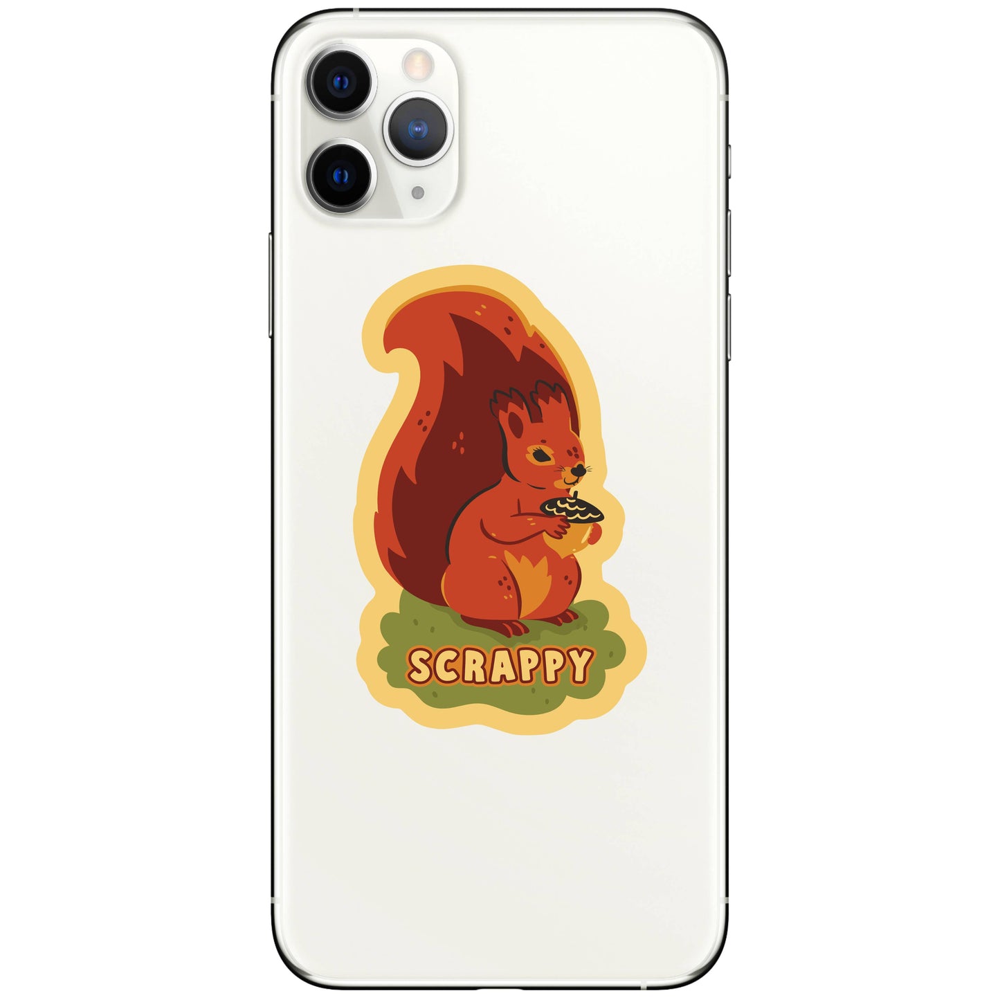 
                  
                    Scrappy Squirrel Vinyl Sticker
                  
                