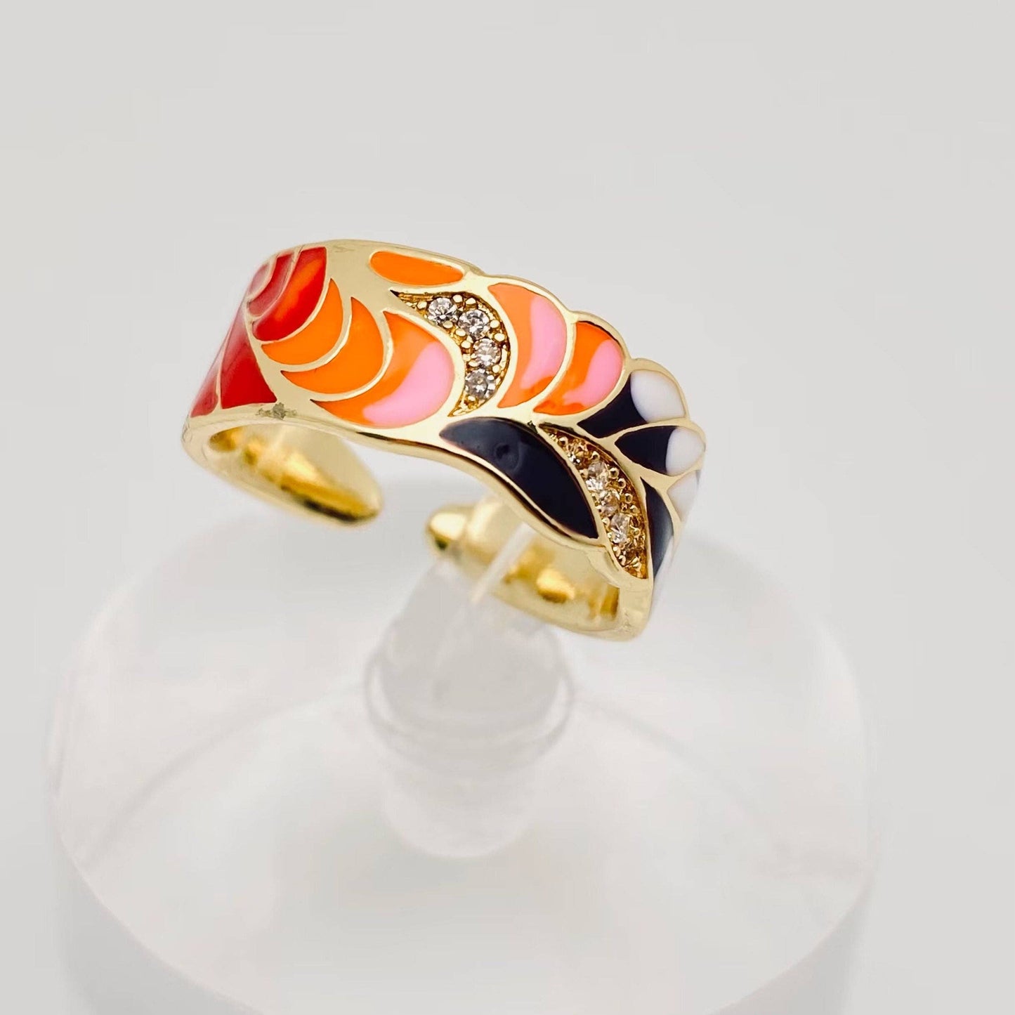 
                  
                    Enamel Illustrative Adjustable Ring
                  
                