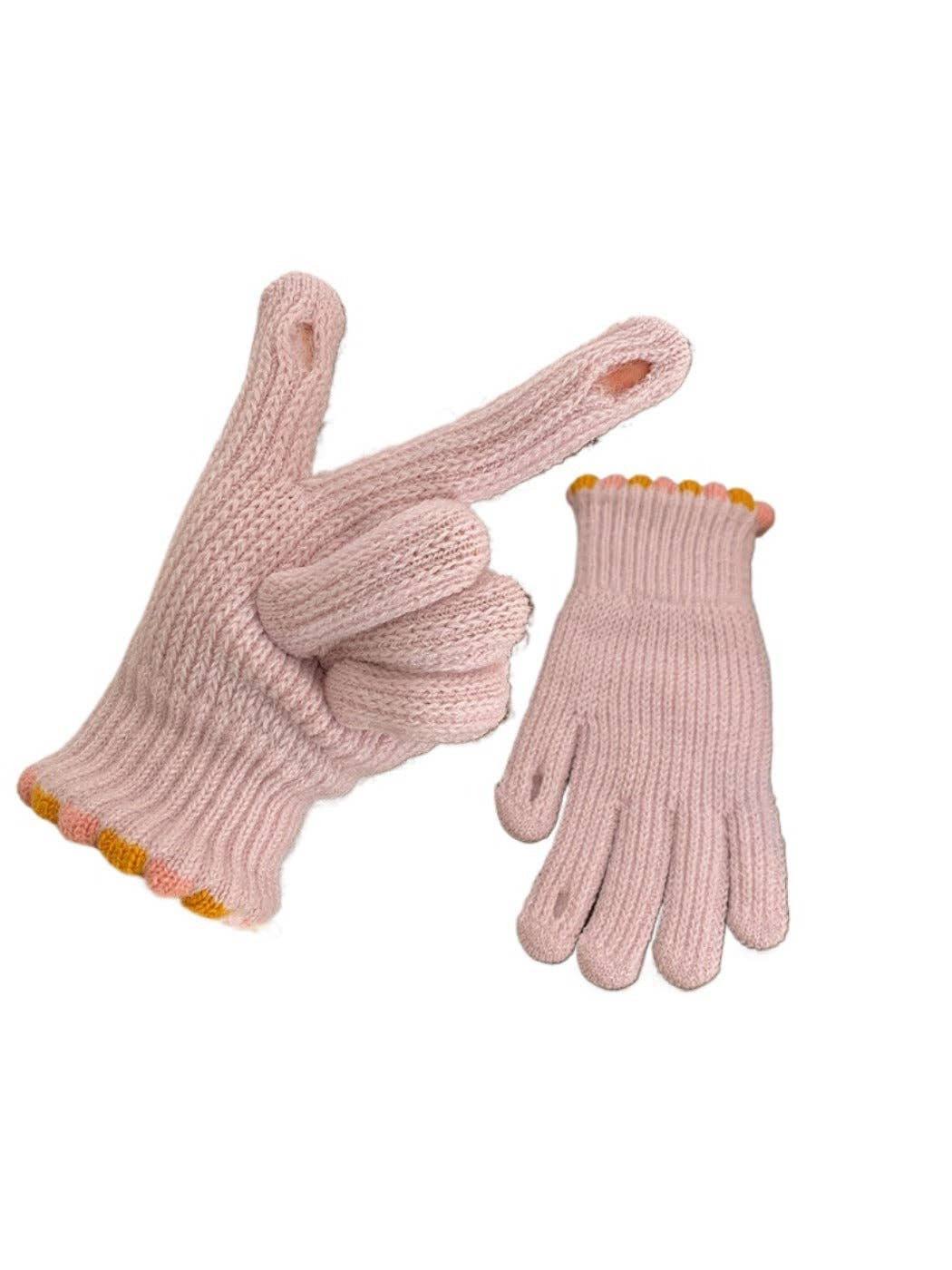
                  
                    Dotted Cuff Knit Touchscreen Gloves
                  
                