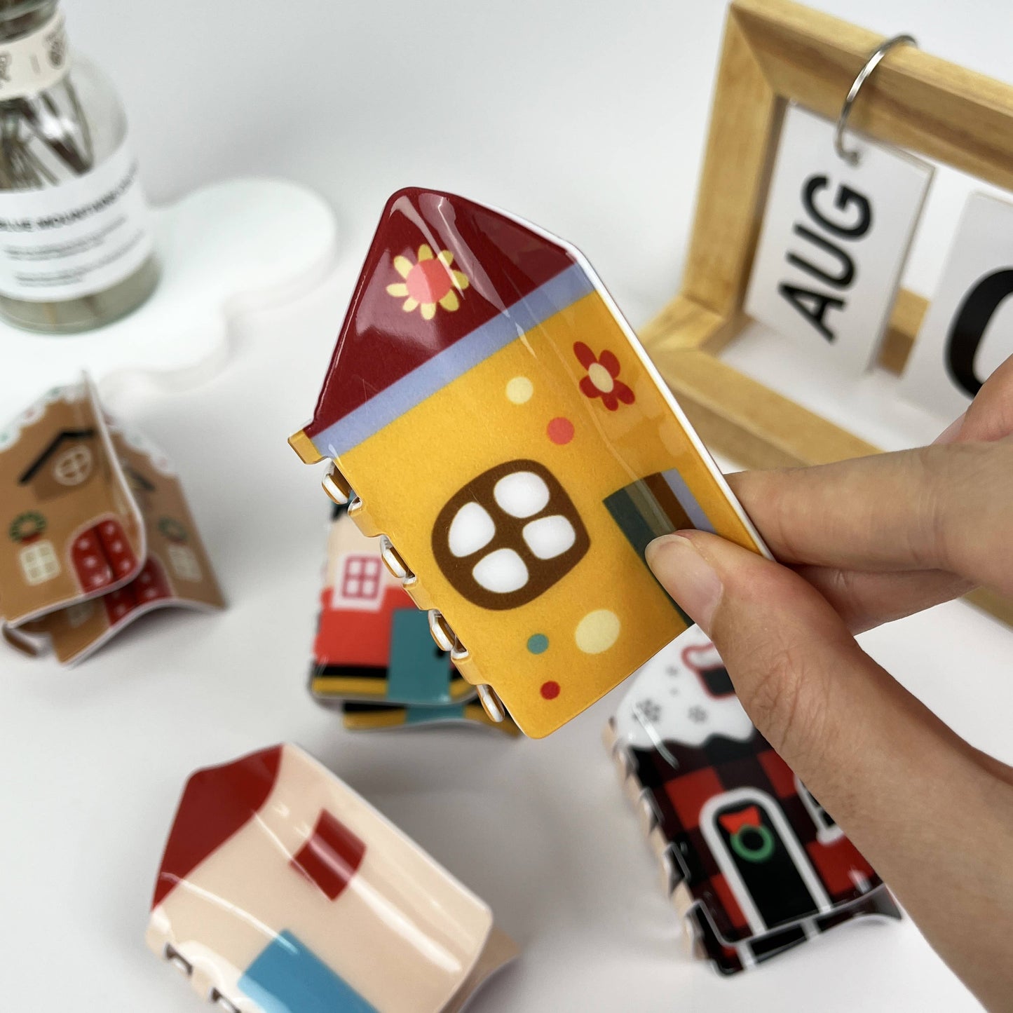 
                  
                    Gingerbread and Village House Hair Claw
                  
                