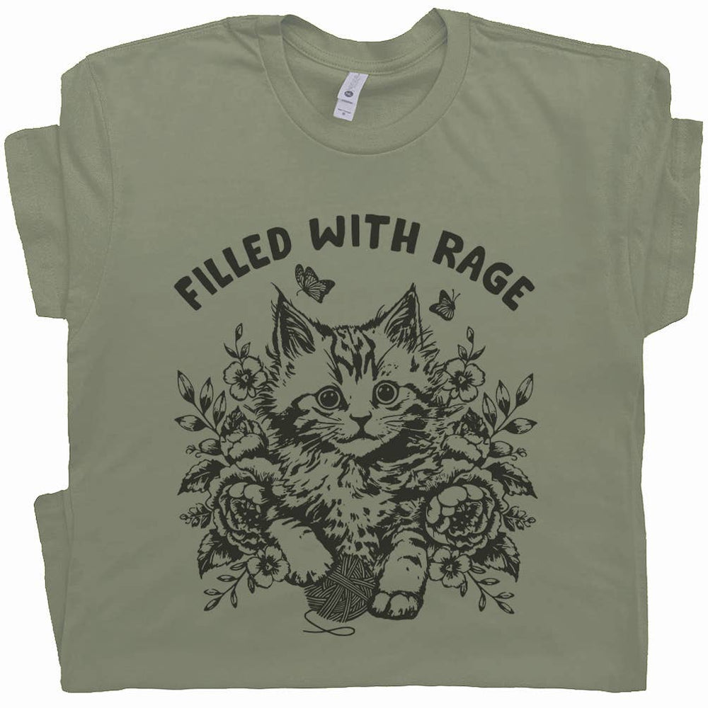 Filled with Rage Kitten Graphic Tee