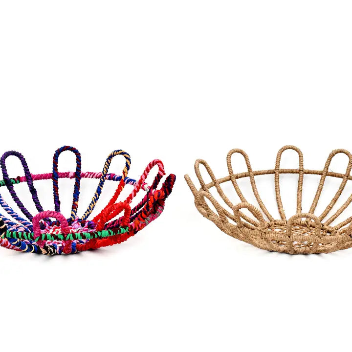 Jute Flower Petals Baskets