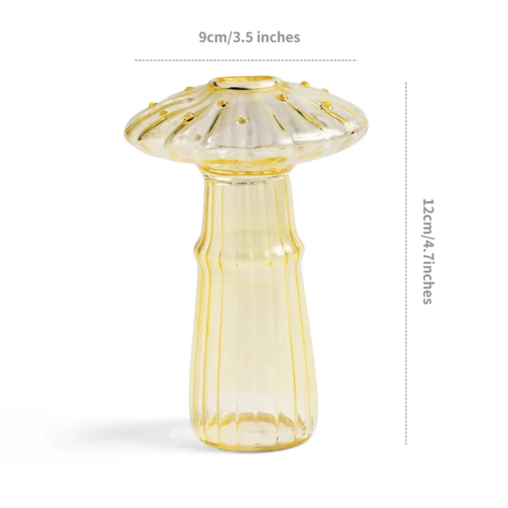 
                  
                    Size diagram of yellow mushroom hydroponic bud vase, 9 cm x 12 cm
                  
                