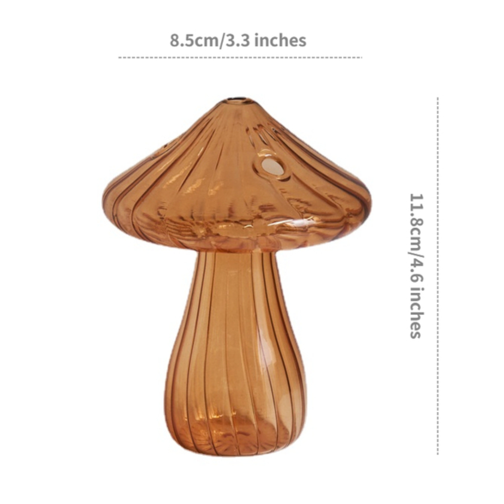
                  
                    Size diagram of brown mushroom hydroponic bud vase, 8.5 cm x 11.8 cm
                  
                