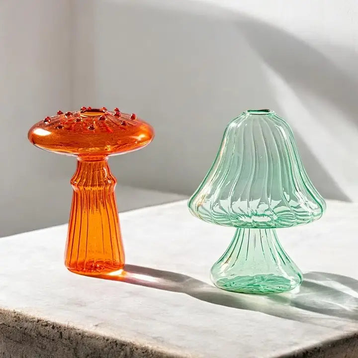 
                  
                    Mini Glass Mushroom Bud Vase
                  
                