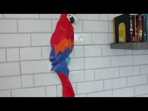 
                  
                    Load and play video in Gallery viewer, DIY 3D Paper Wall Art - Macaw Wall Art DIY Kirigami
                  
                