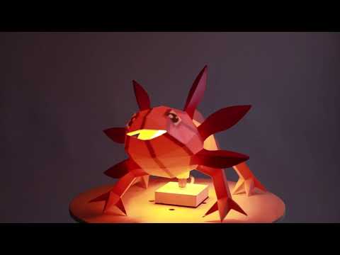 
                  
                    Load and play video in Gallery viewer, Axolotl Lamp DIY Kirigami
                  
                