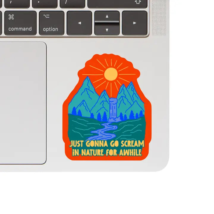 
                  
                    Scream in Nature Vinyl Sticker
                  
                