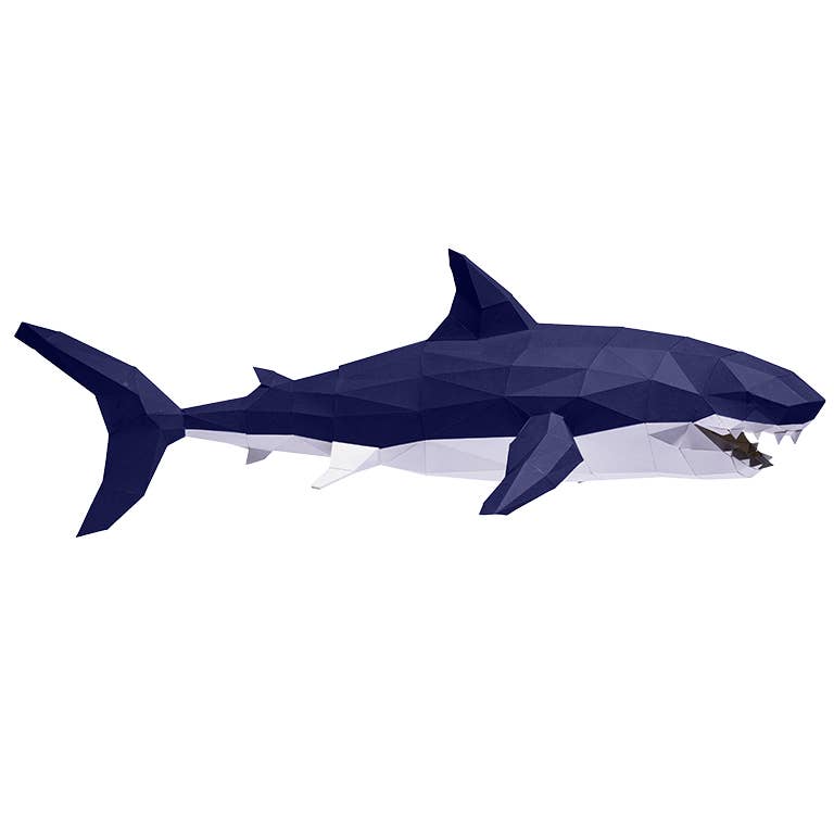 Shark 3D DIY kirigami art for beginners
