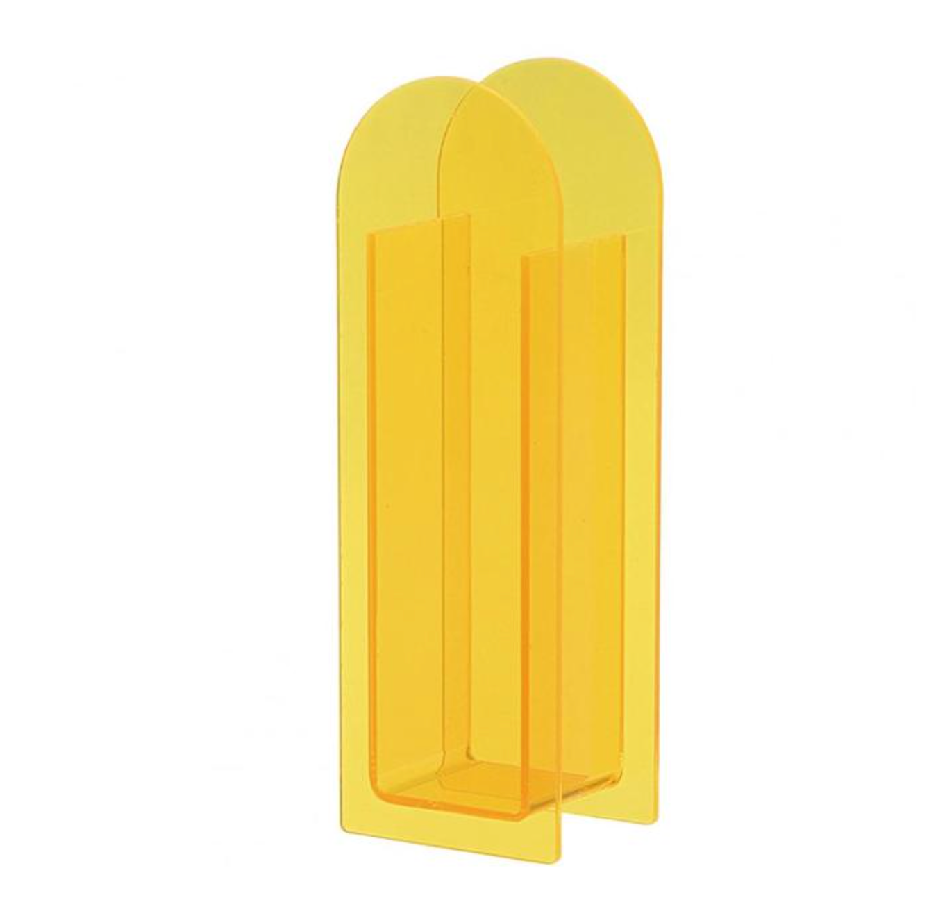 
                  
                    Yellow transparent acrylic flower vase
                  
                