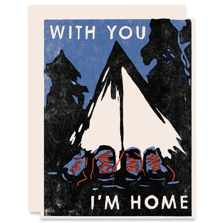 With You I'm Home Love Card