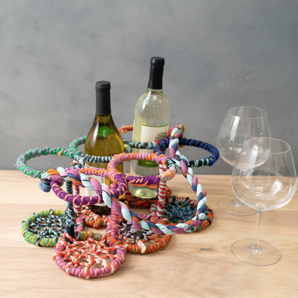 
                  
                    Sari Wrapped 6-Bottle Wine Carrier
                  
                