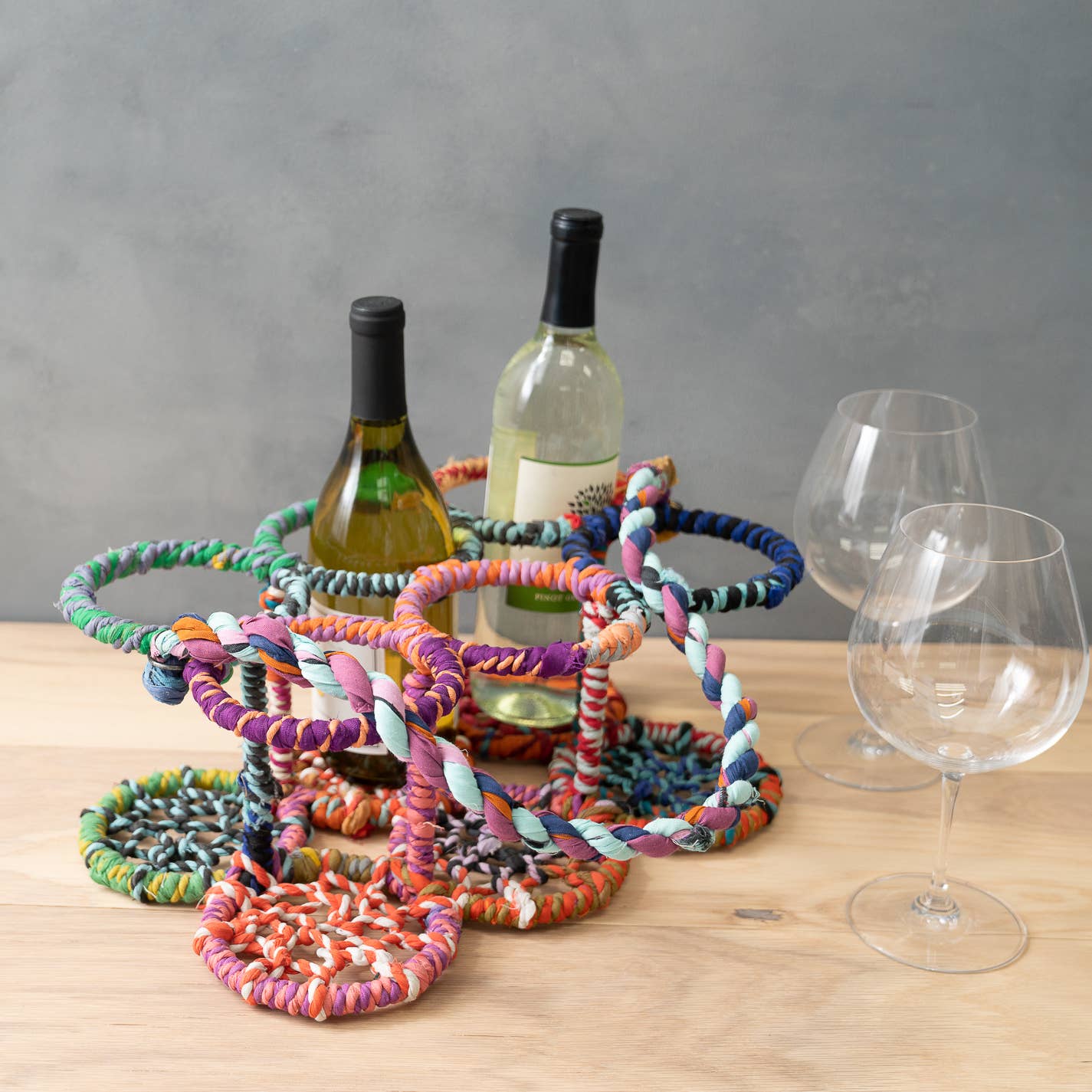 
                  
                    Sari Wrapped 6-Bottle Wine Carrier
                  
                